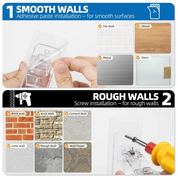 curtain rod holders adhesive 4