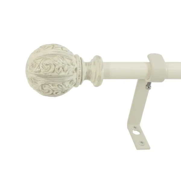 curtain rod ivory leaf 1