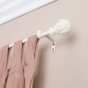 curtain rod ivory leaf 2