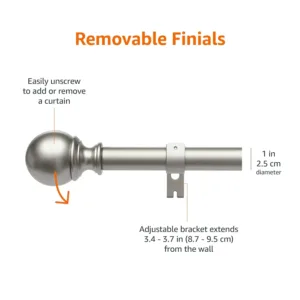 curtain rod nickel 3