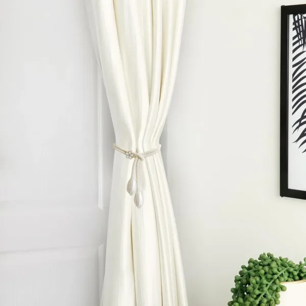 curtain tiebacks boho rope 5