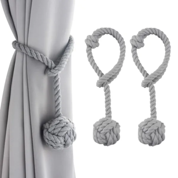 curtain tiebacks cotton rope 1