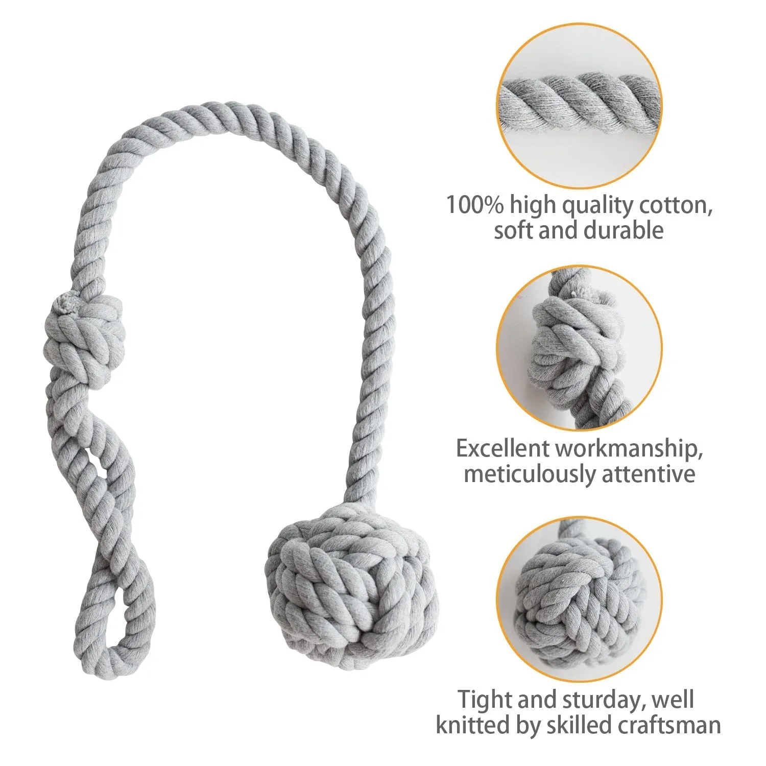 curtain tiebacks cotton rope 3