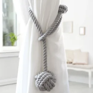 curtain tiebacks cotton rope 4