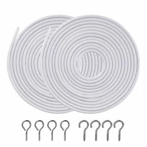curtain wire white 1