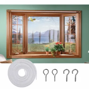 curtain wire white 3