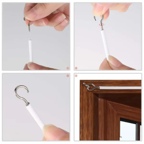 curtain wire white 4