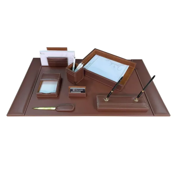 dacasso leather desk set 1