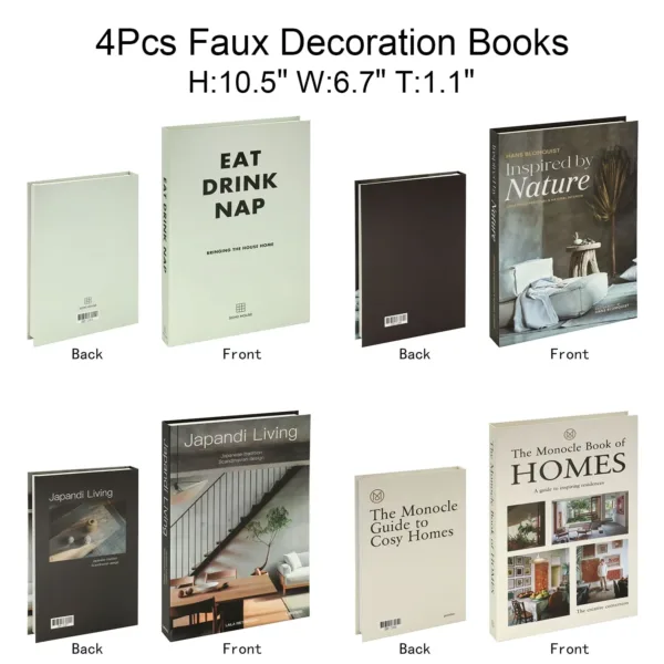 decorative book set fake 6