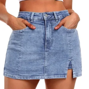 denim skort women 1