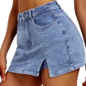denim skort women 2