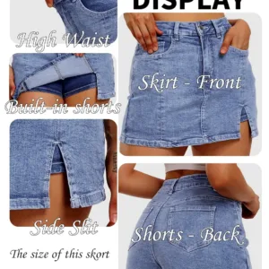 denim skort women 5