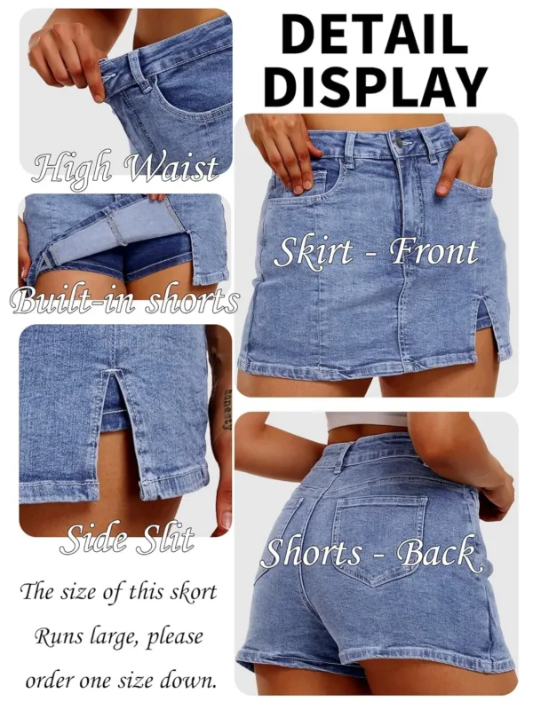 denim skort women 5