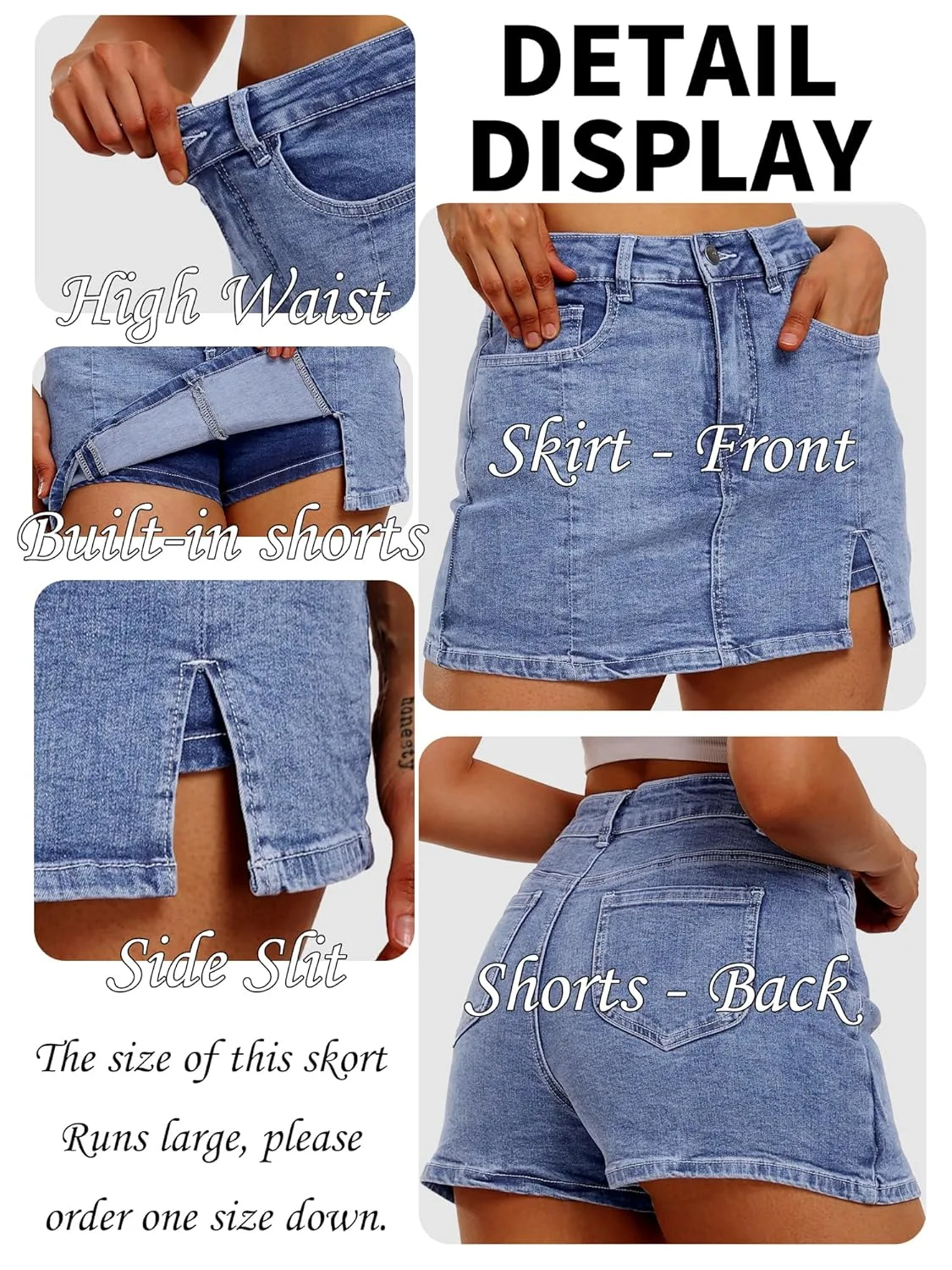 denim skort women 5