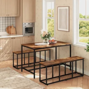 dining bench rustic 2