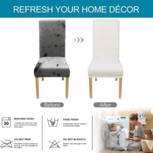 dining chair covers velvet 3