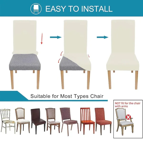 dining chair covers velvet 5