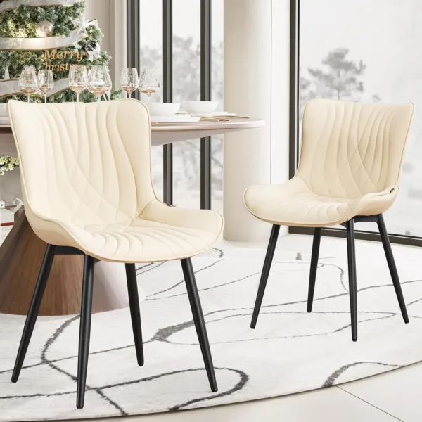 dining chairs faux leather 1