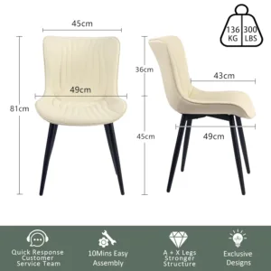 dining chairs faux leather 2
