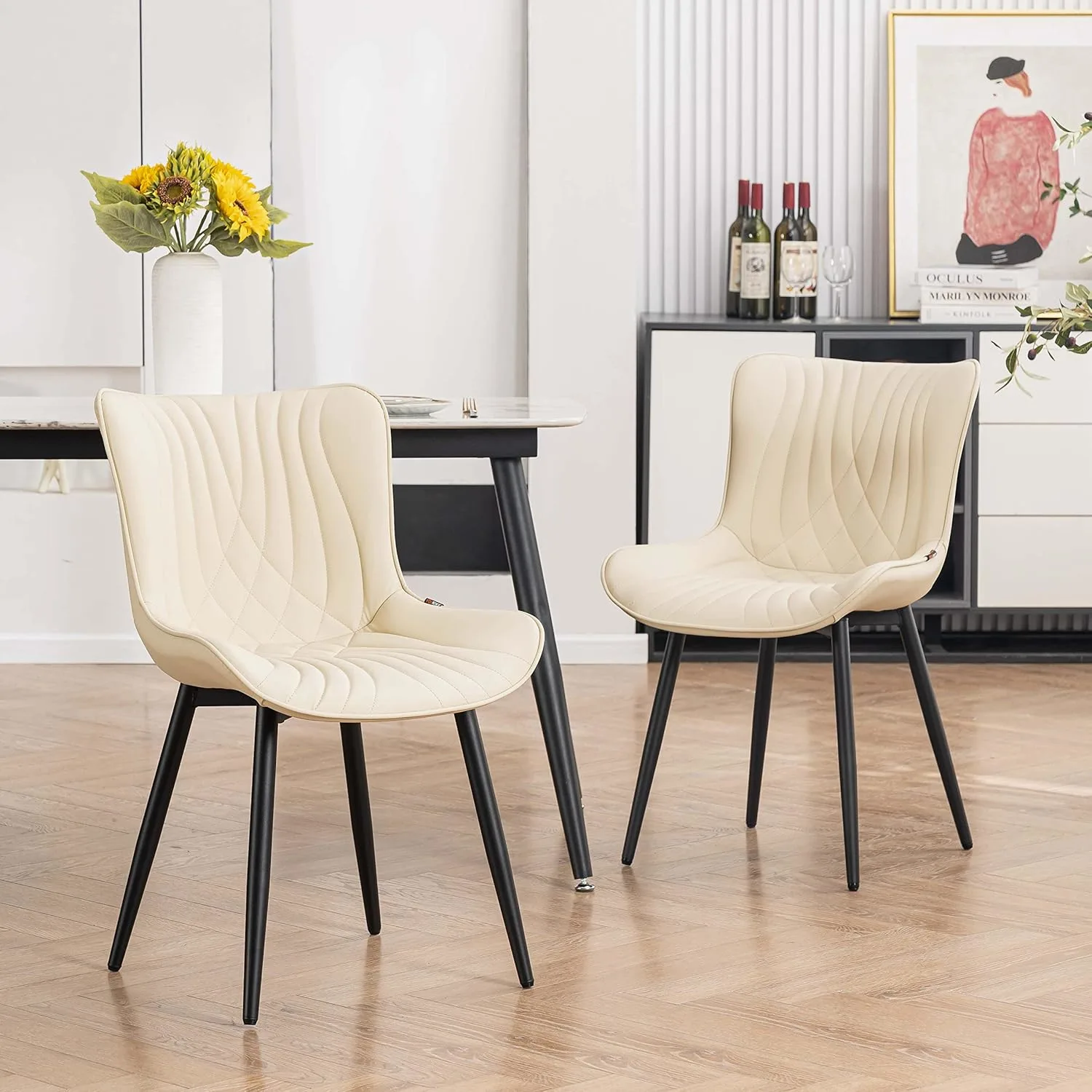 dining chairs faux leather 5