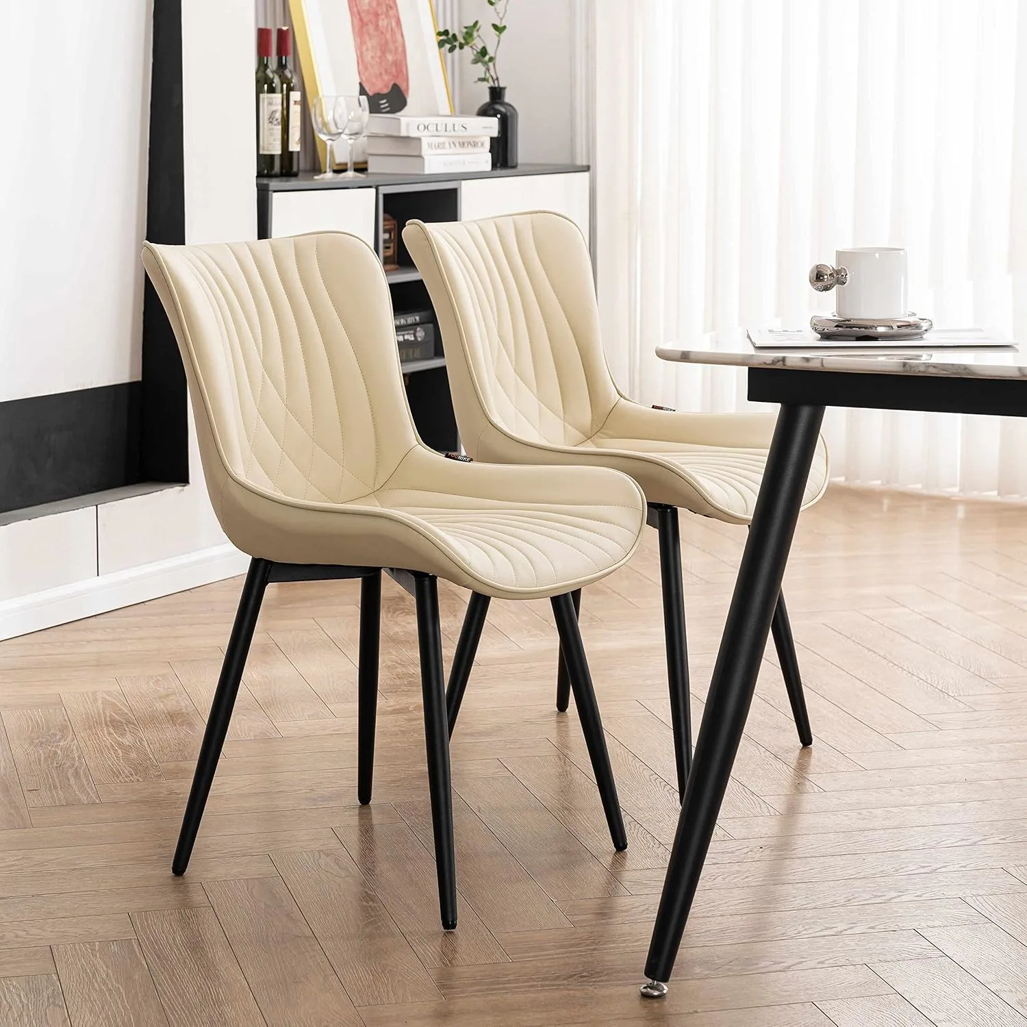 dining chairs faux leather 6