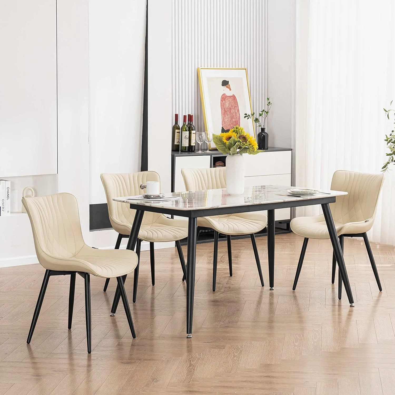 dining chairs faux leather 7