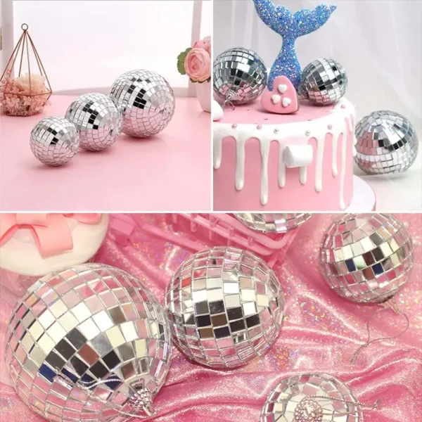 disco balls silver mirror 5