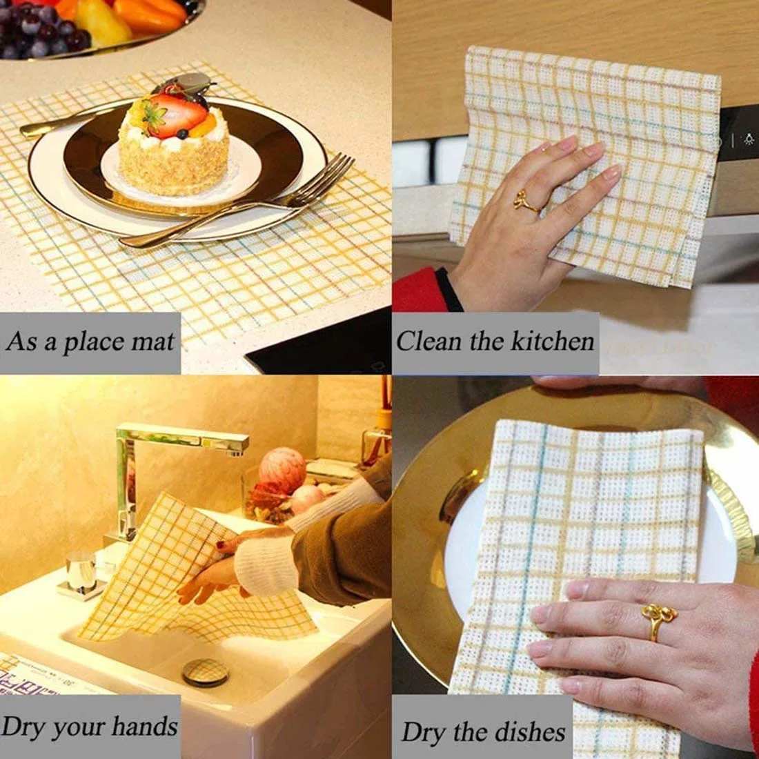 dish cloths disposable 6