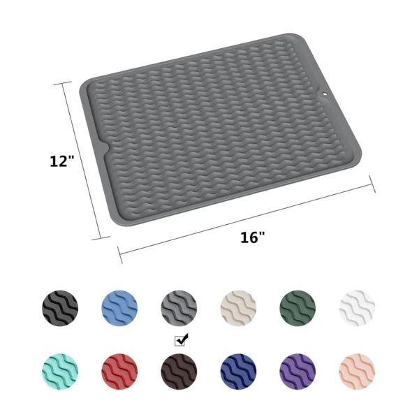 dish drying mat silicone 6