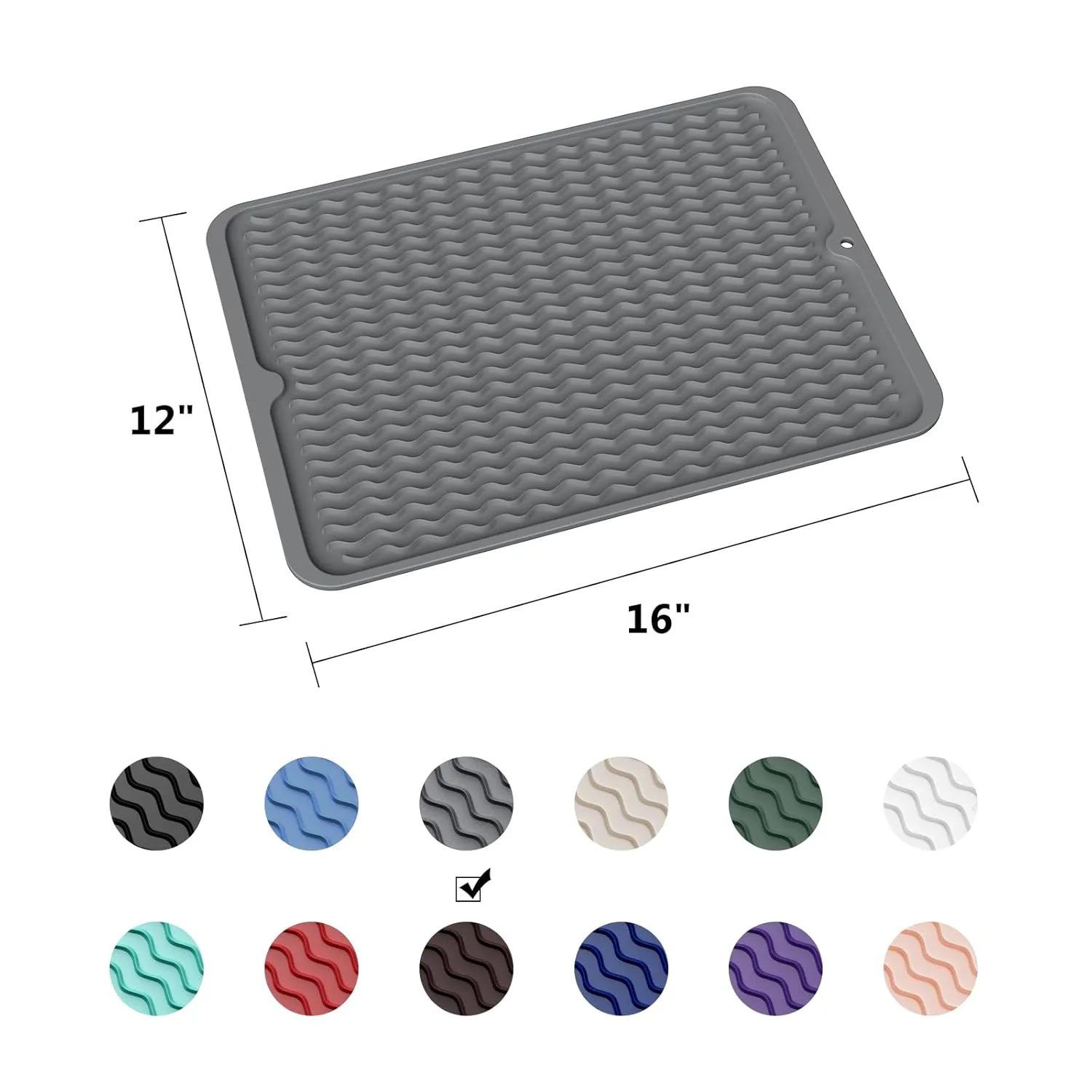 dish drying mat silicone 6