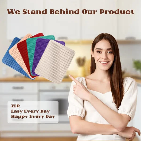 dish drying mat silicone 7