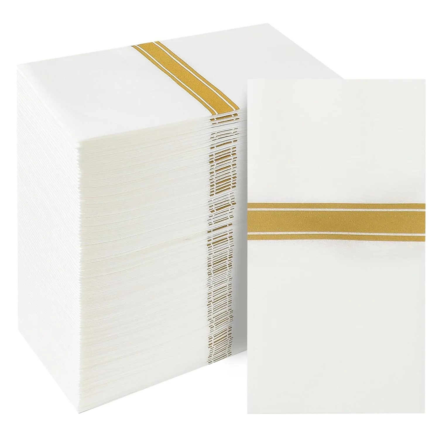 disposable dinner napkins gold 1