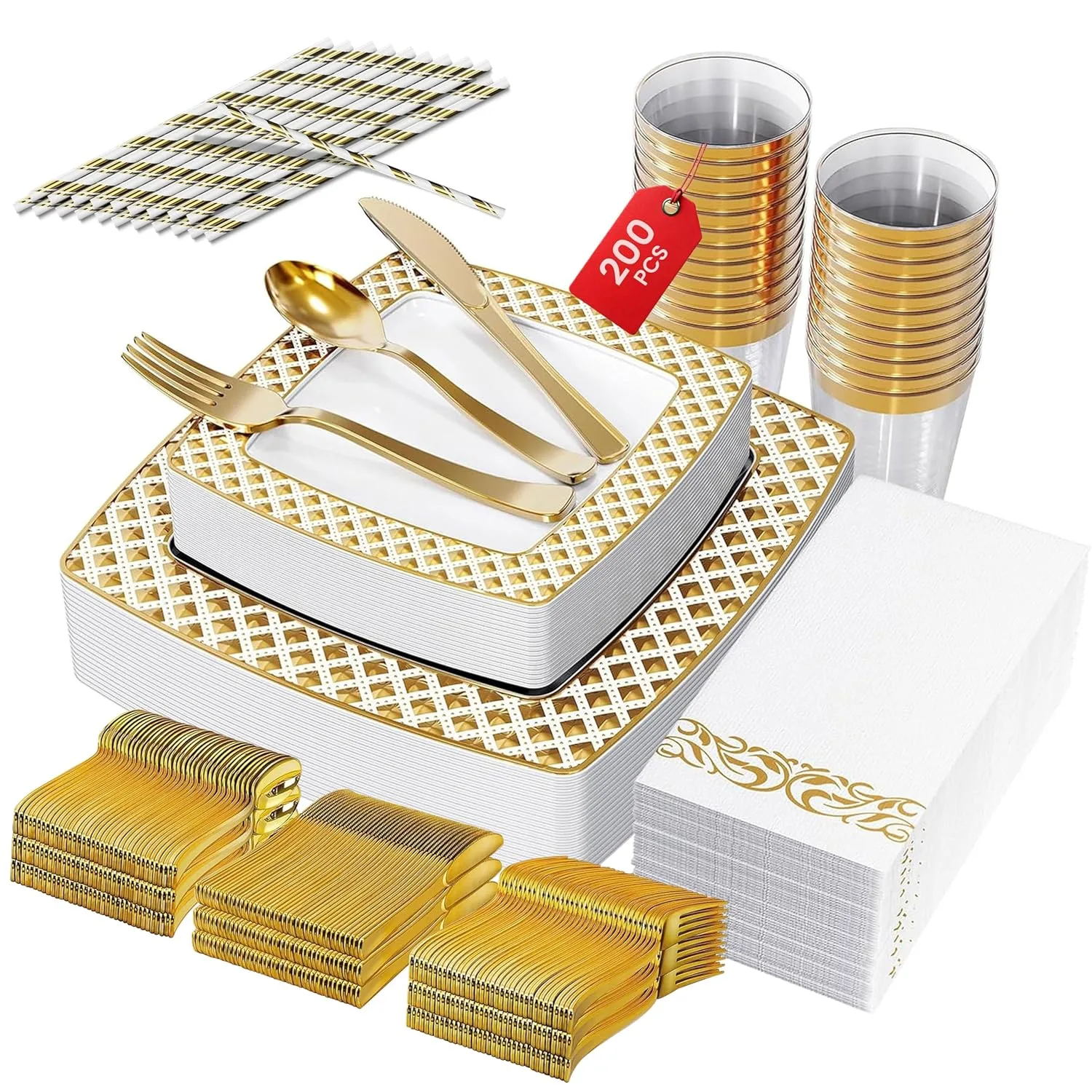 disposable dinnerware set 1