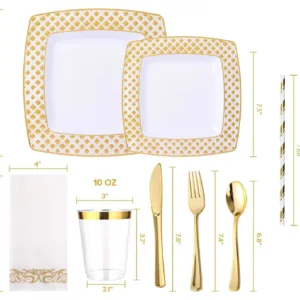 disposable dinnerware set 2