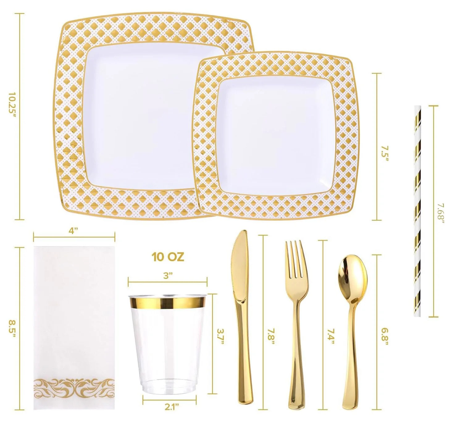 disposable dinnerware set 2