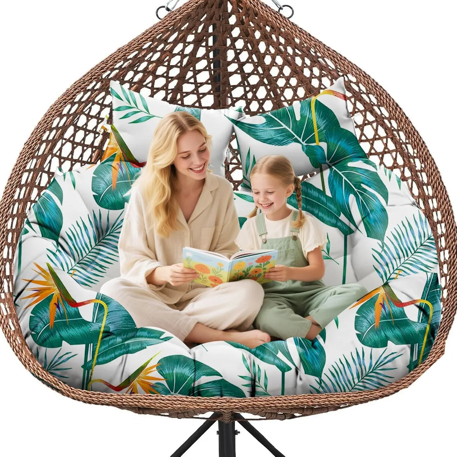 double egg chair cushion 1