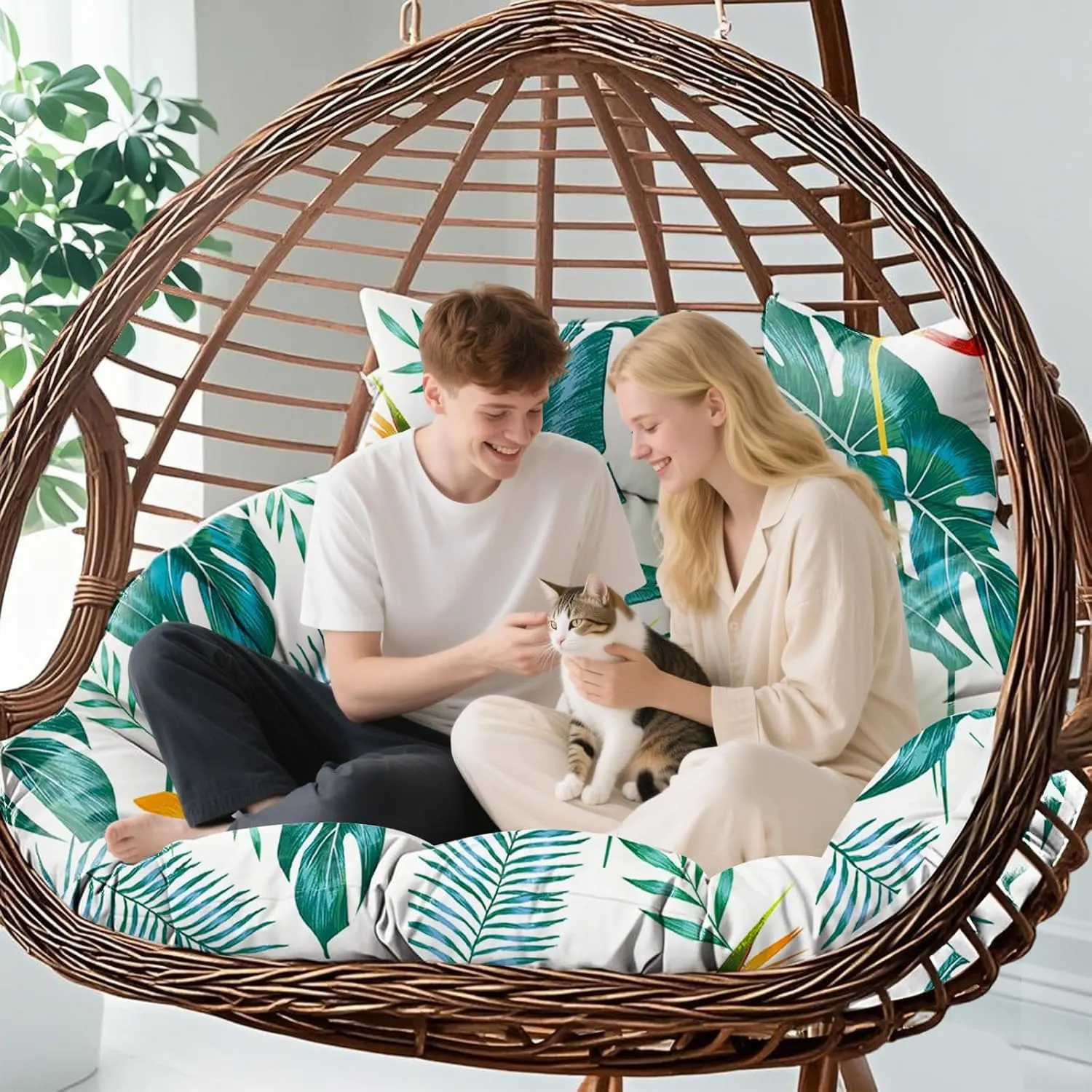 double egg chair cushion 2