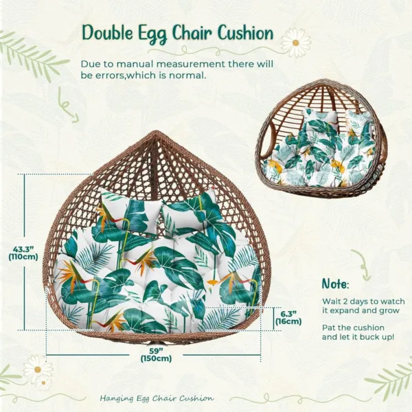 double egg chair cushion 3