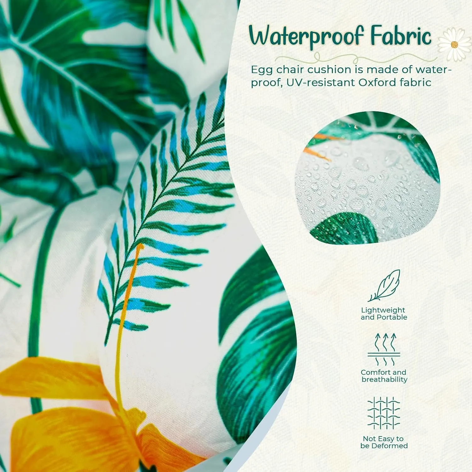 double egg chair cushion 4