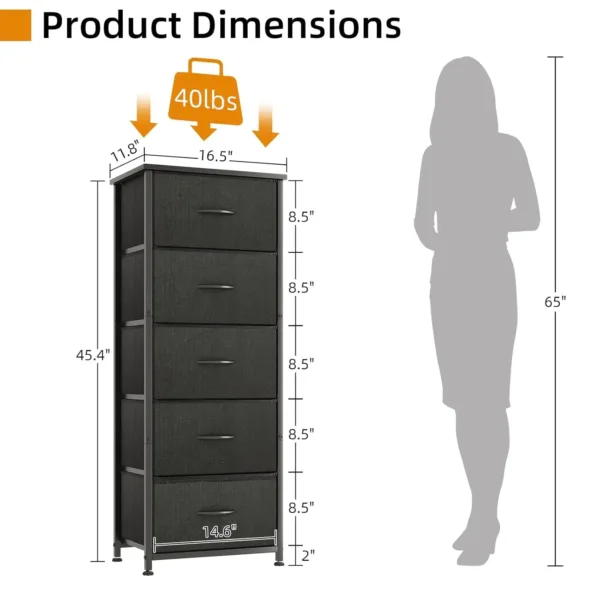 drawer dresser fabric chest 3