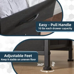 drawer dresser fabric chest 6