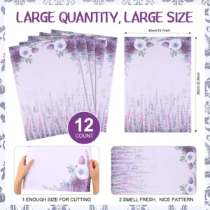 drawer liners lavender 2