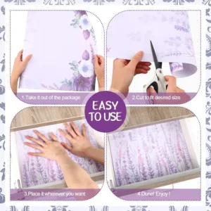drawer liners lavender 3