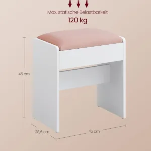 dressing table stool velvet 3