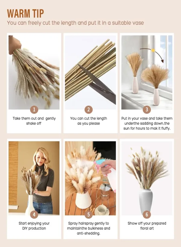 dried pampas grass decor 3