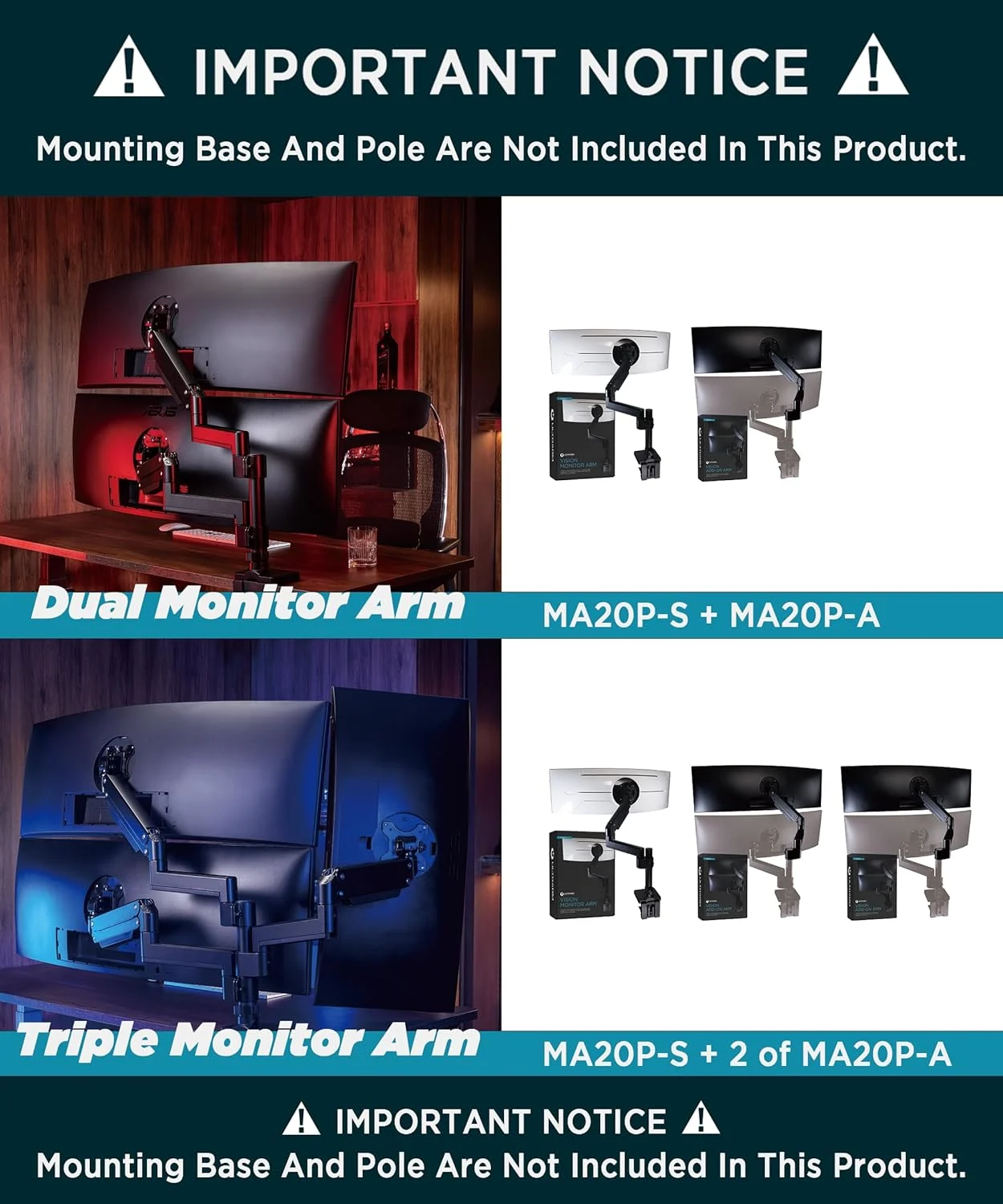 dual monitor arm 2