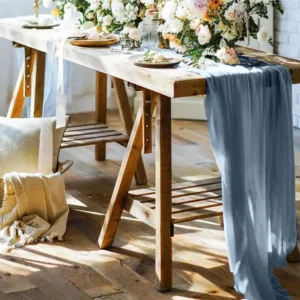 dusty blue table runner 5