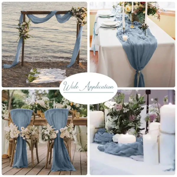 dusty blue table runner 6