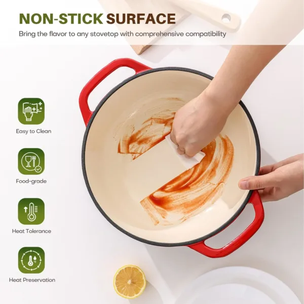 dutch oven enameled cast iron 3