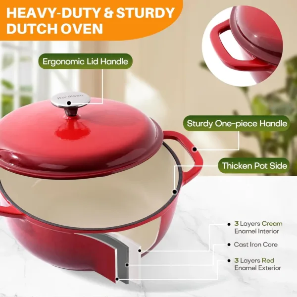 dutch oven enameled cast iron 5